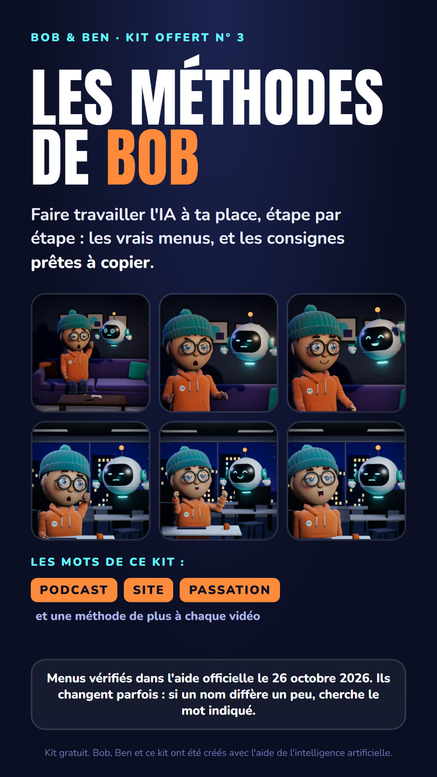 Couverture des Méthodes de Bob